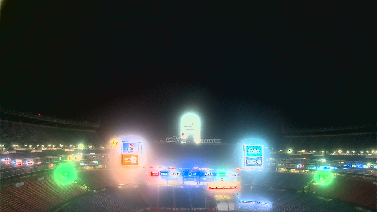 Thumbnail for current weather camera view from Gillette Stadium in Foxborough, Massachusetts