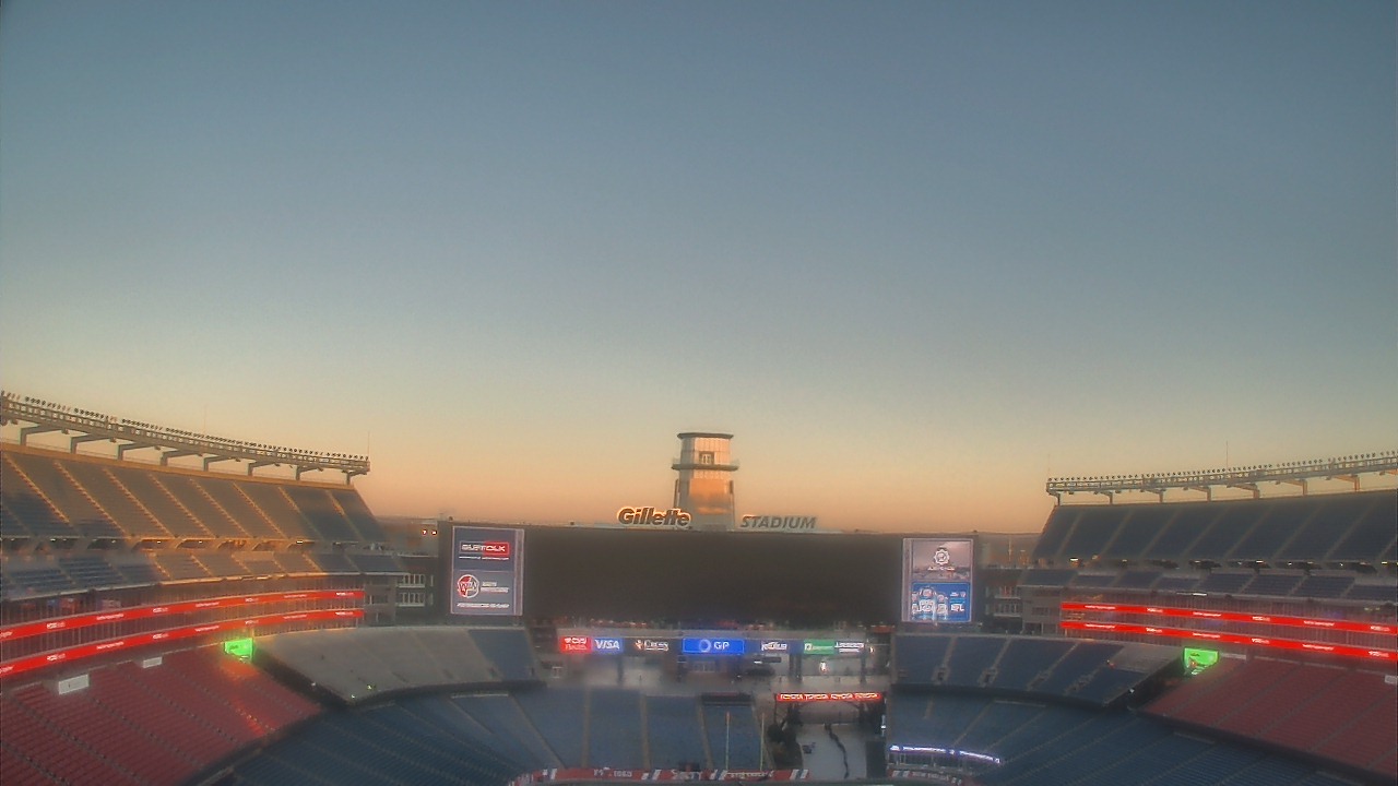Thumbnail for current weather camera view from Gillette Stadium in Foxborough, Massachusetts