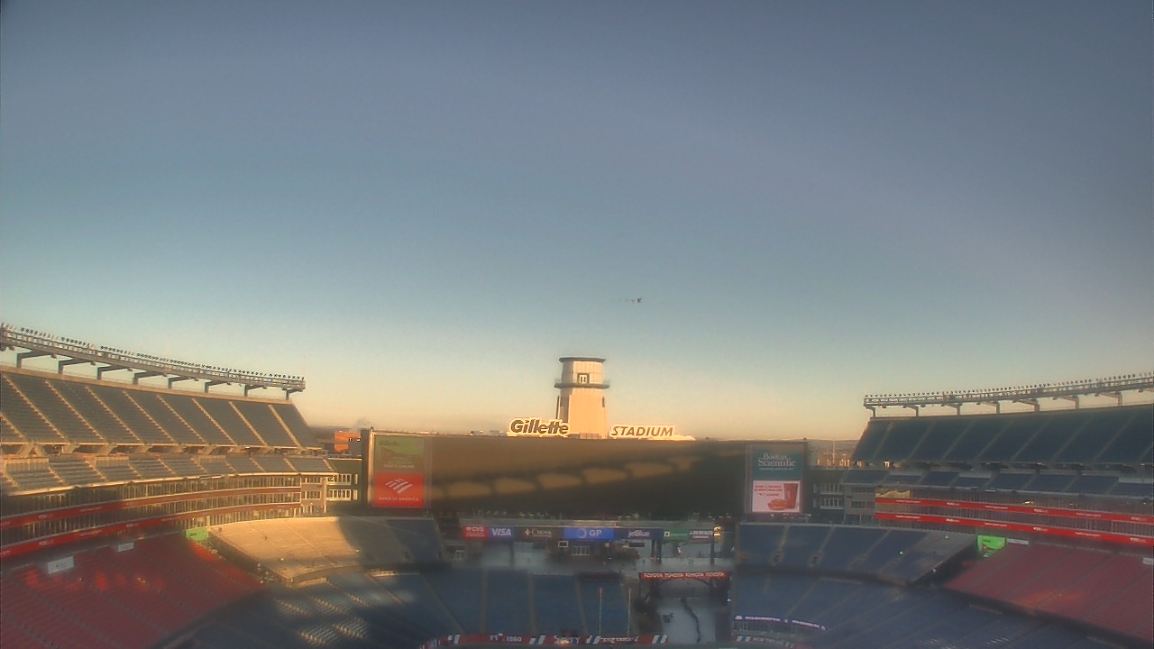 Thumbnail for current weather camera view from Gillette Stadium in Foxborough, Massachusetts