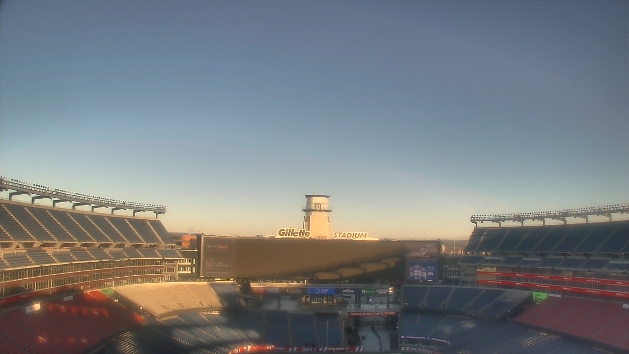Thumbnail for current weather camera view from Gillette Stadium in Foxborough, Massachusetts