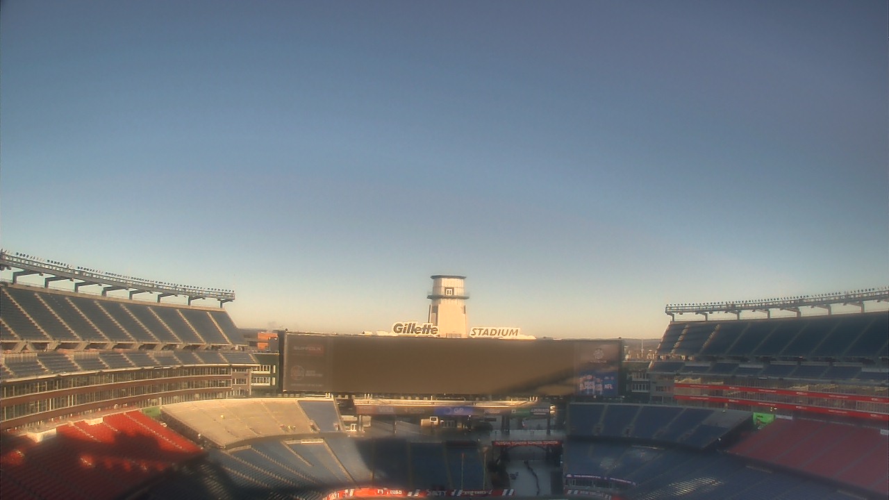Thumbnail for current weather camera view from Gillette Stadium in Foxborough, Massachusetts