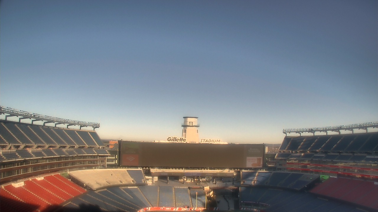 Thumbnail for current weather camera view from Gillette Stadium in Foxborough, Massachusetts
