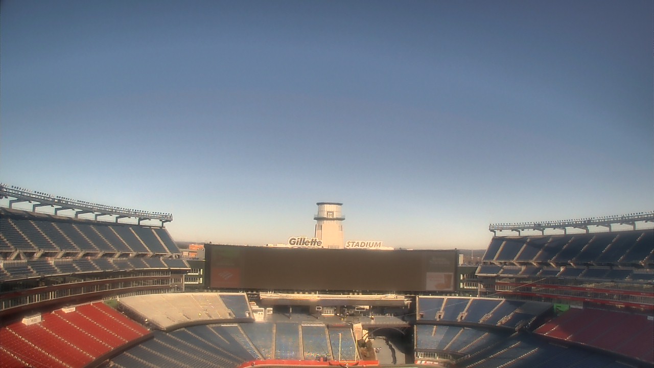 Thumbnail for current weather camera view from Gillette Stadium in Foxborough, Massachusetts