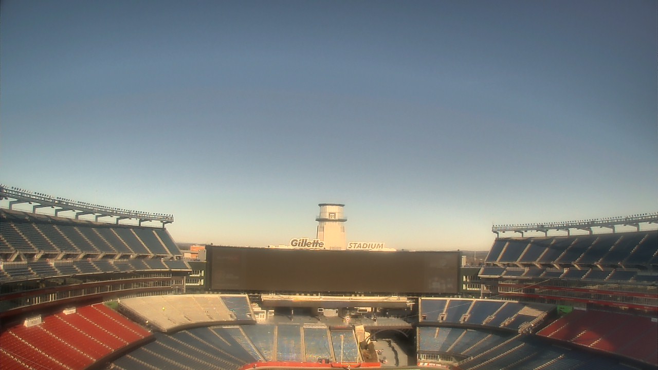 Thumbnail for current weather camera view from Gillette Stadium in Foxborough, Massachusetts