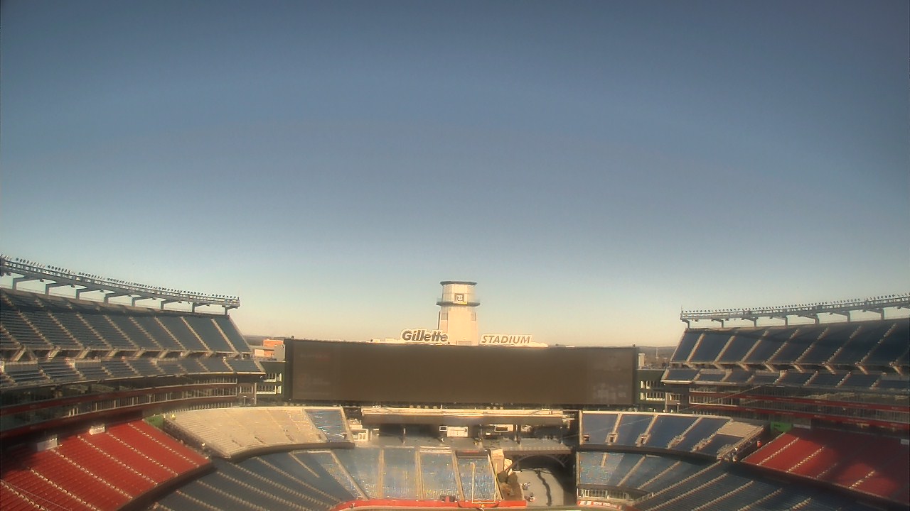 Thumbnail for current weather camera view from Gillette Stadium in Foxborough, Massachusetts