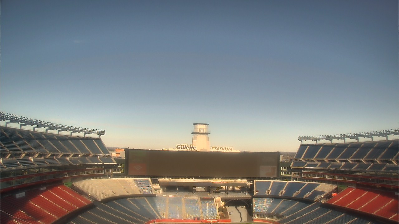 Thumbnail for current weather camera view from Gillette Stadium in Foxborough, Massachusetts