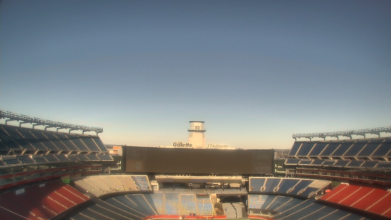 Thumbnail for current weather camera view from Gillette Stadium in Foxborough, Massachusetts