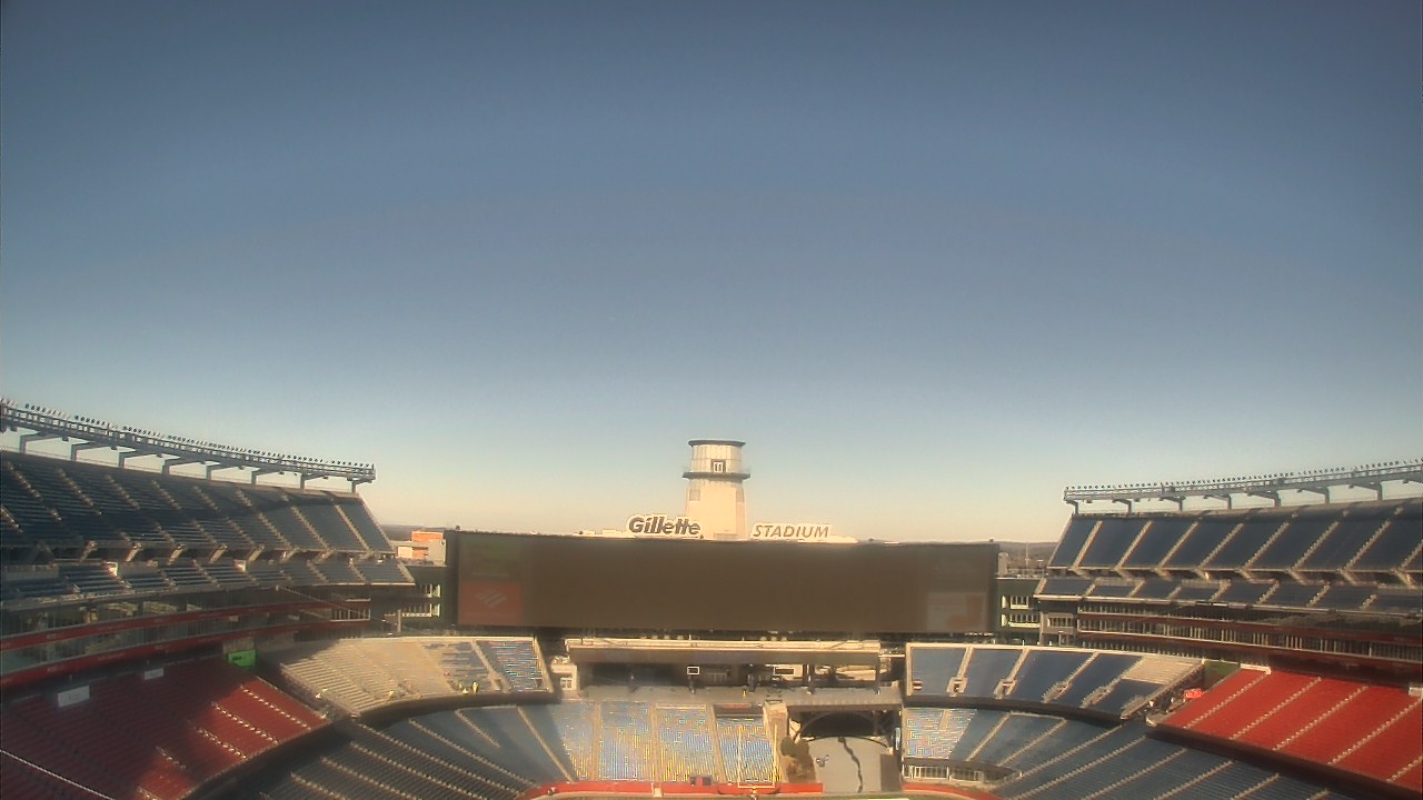 Thumbnail for current weather camera view from Gillette Stadium in Foxborough, Massachusetts