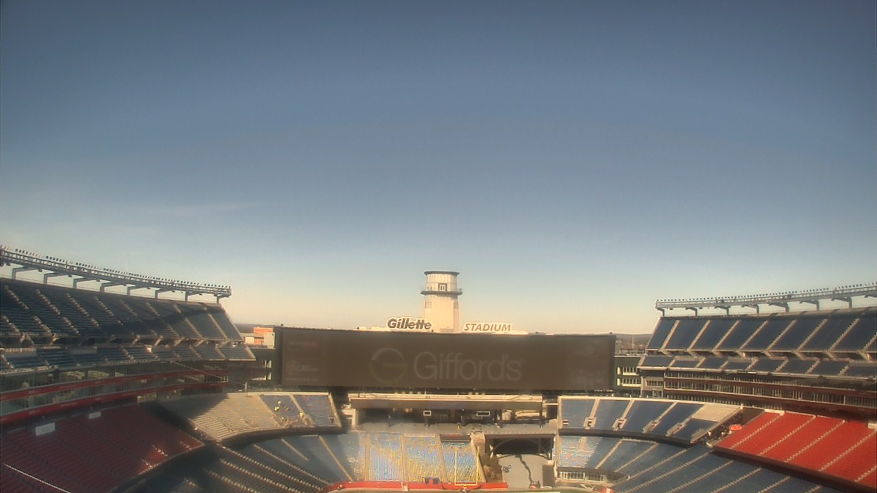 Thumbnail for current weather camera view from Gillette Stadium in Foxborough, Massachusetts