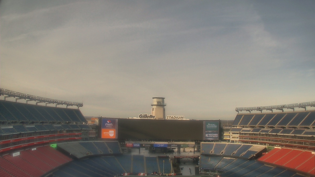 Thumbnail for current weather camera view from Gillette Stadium in Foxborough, Massachusetts