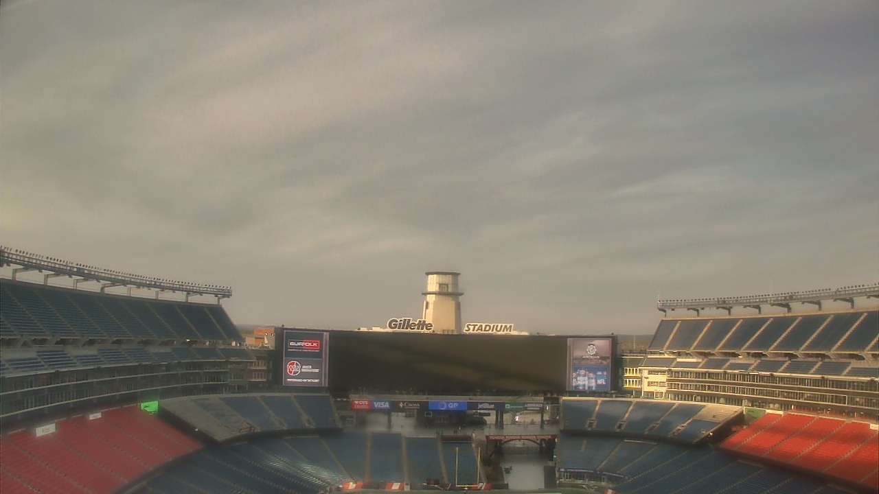 Thumbnail for current weather camera view from Gillette Stadium in Foxborough, Massachusetts