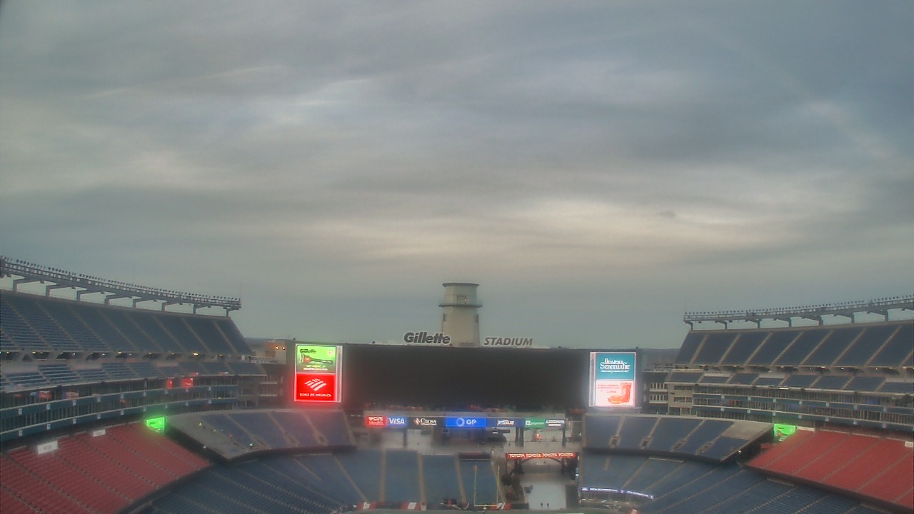 Thumbnail for current weather camera view from Gillette Stadium in Foxborough, Massachusetts
