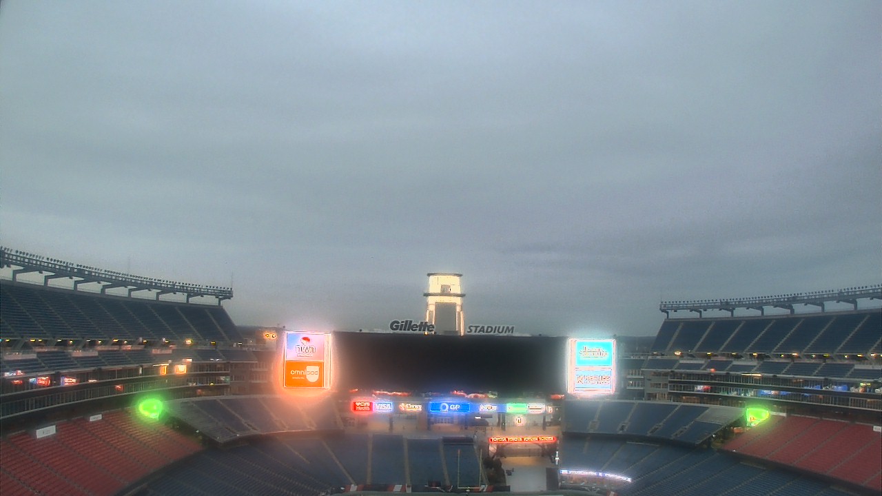 Thumbnail for current weather camera view from Gillette Stadium in Foxborough, Massachusetts