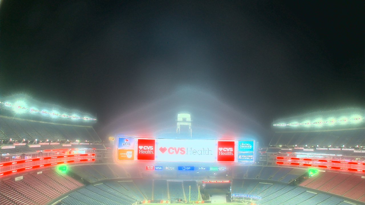 Thumbnail for current weather camera view from Gillette Stadium in Foxborough, Massachusetts