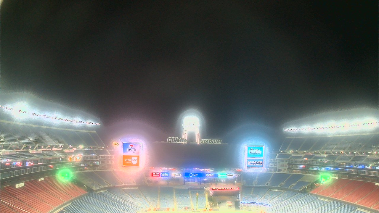 Thumbnail for current weather camera view from Gillette Stadium in Foxborough, Massachusetts