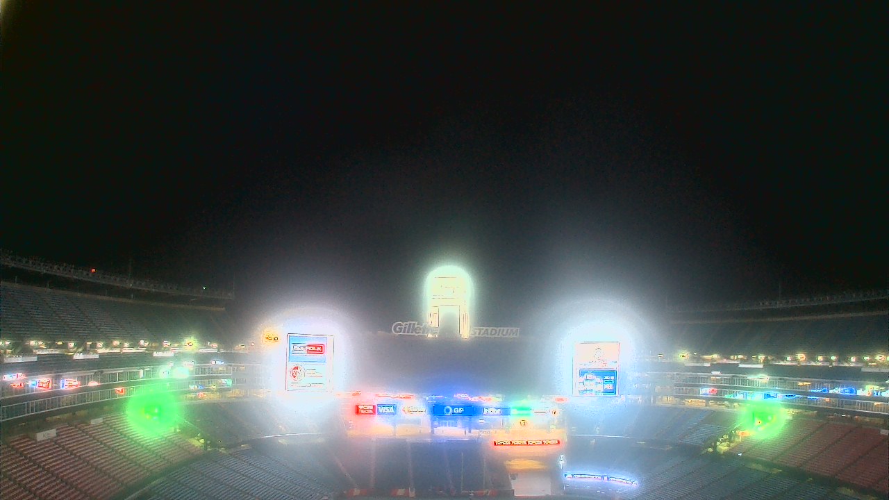 Thumbnail for current weather camera view from Gillette Stadium in Foxborough, Massachusetts