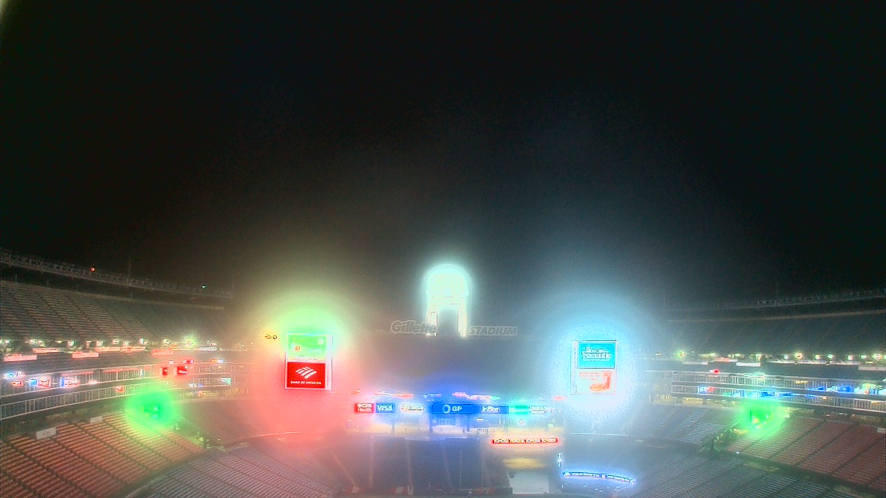 Thumbnail for current weather camera view from Gillette Stadium in Foxborough, Massachusetts