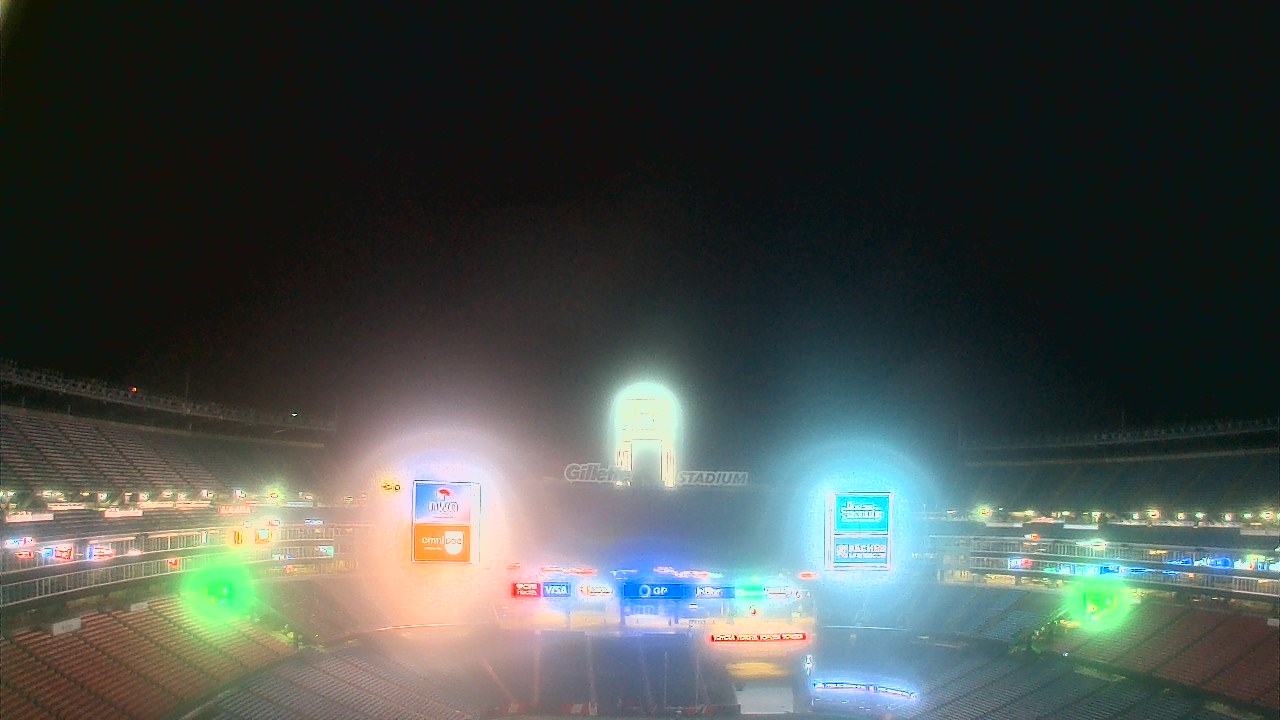 Thumbnail for current weather camera view from Gillette Stadium in Foxborough, Massachusetts