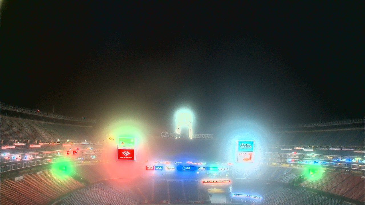 Thumbnail for current weather camera view from Gillette Stadium in Foxborough, Massachusetts