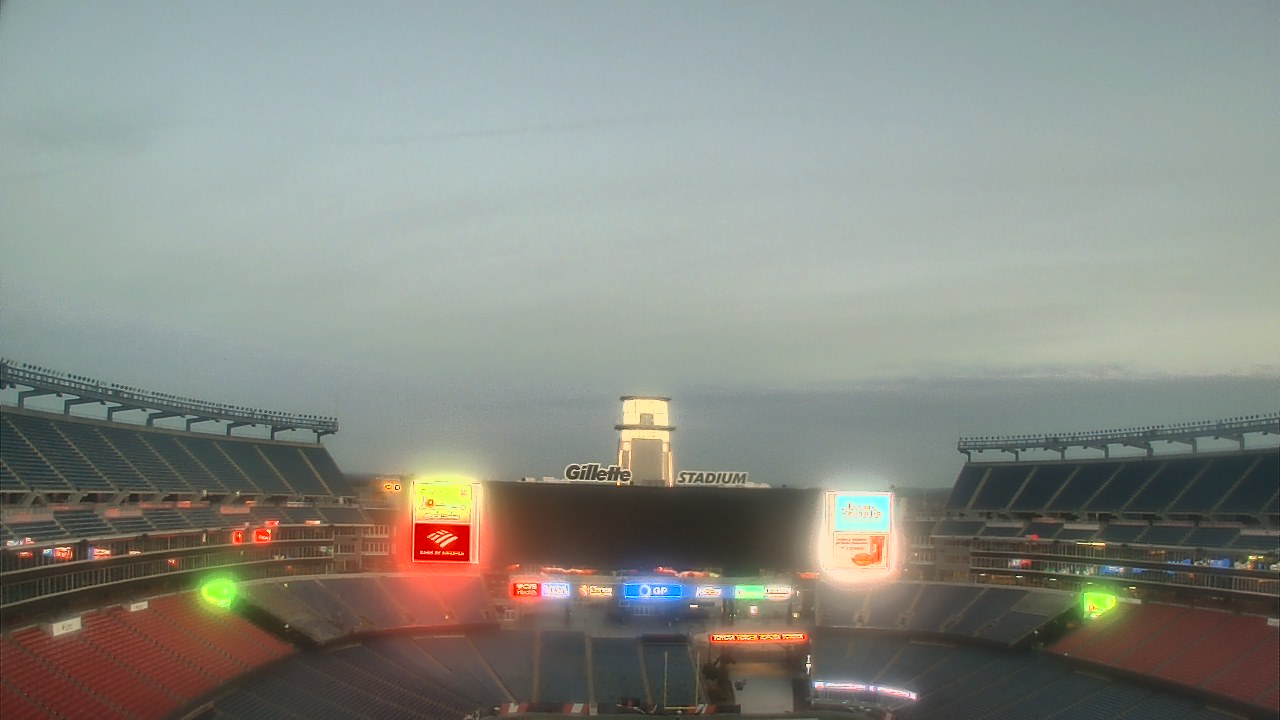 Thumbnail for current weather camera view from Gillette Stadium in Foxborough, Massachusetts
