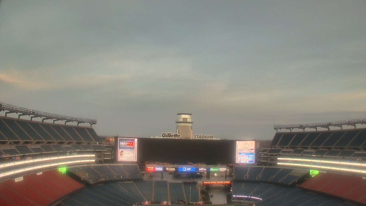 Thumbnail for current weather camera view from Gillette Stadium in Foxborough, Massachusetts