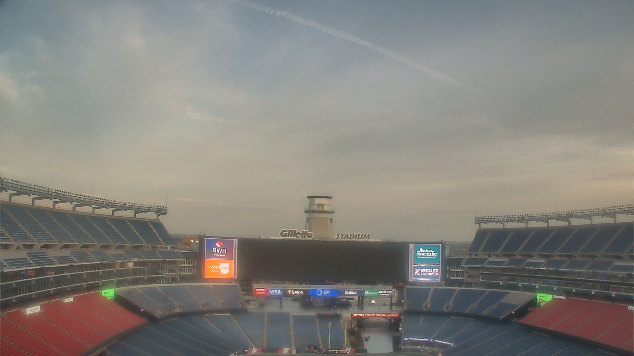 Thumbnail for current weather camera view from Gillette Stadium in Foxborough, Massachusetts