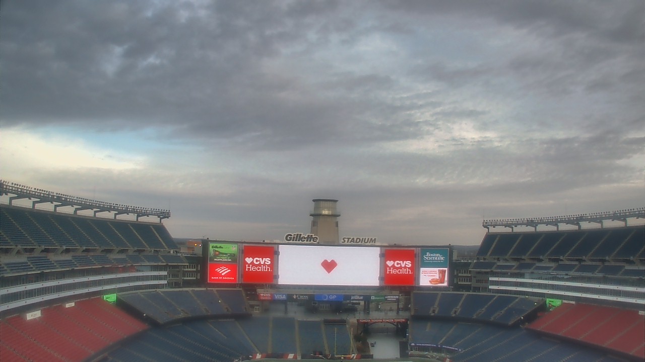 Thumbnail for current weather camera view from Gillette Stadium in Foxborough, Massachusetts