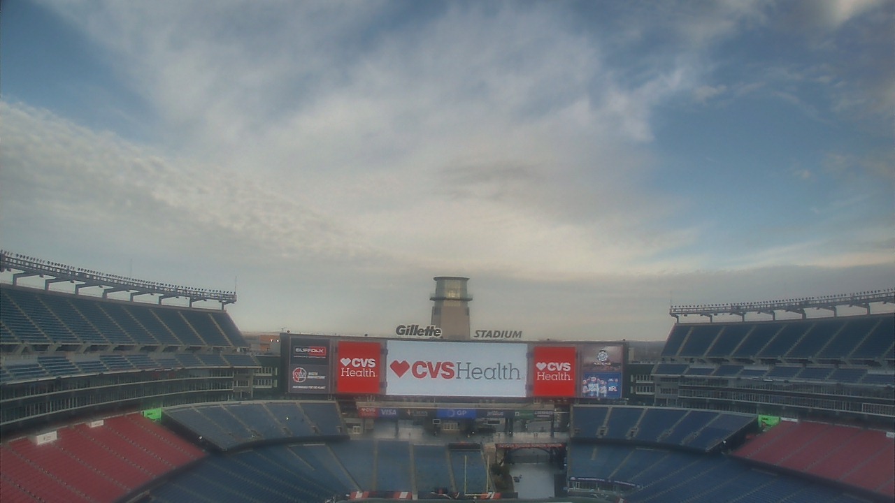 Thumbnail for current weather camera view from Gillette Stadium in Foxborough, Massachusetts