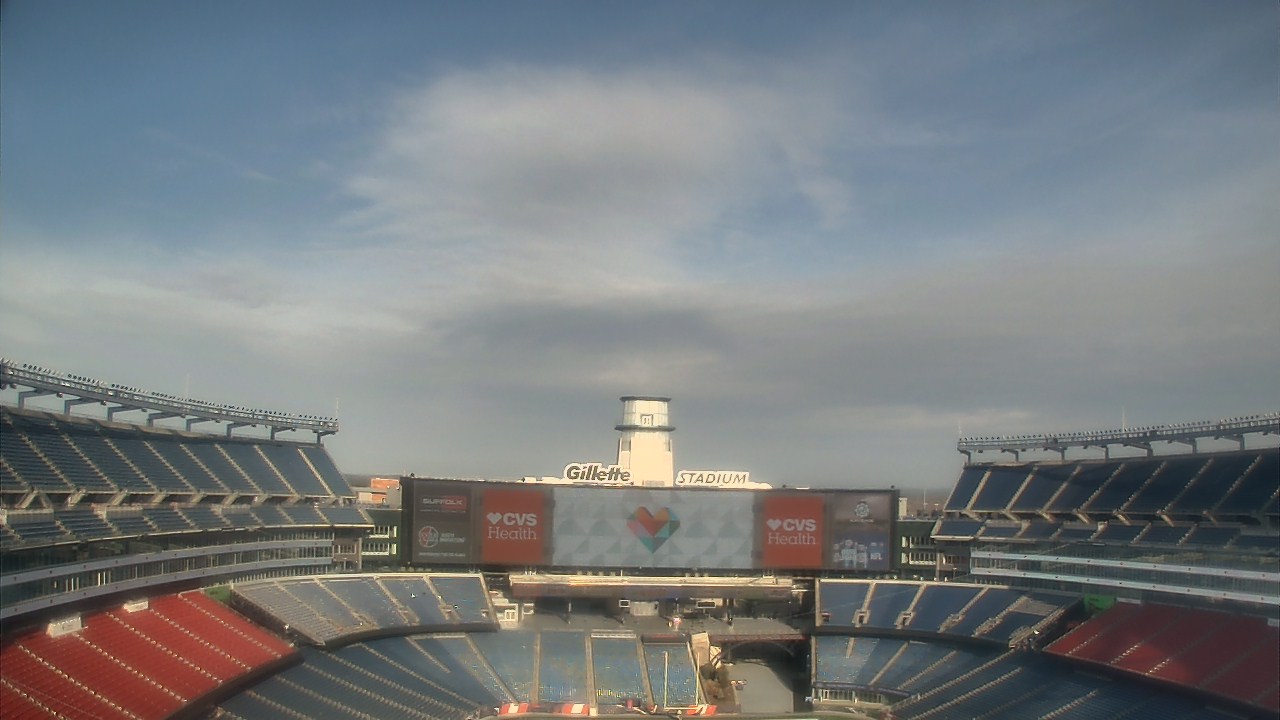 Thumbnail for current weather camera view from Gillette Stadium in Foxborough, Massachusetts