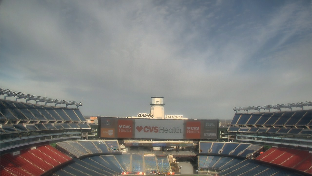 Thumbnail for current weather camera view from Gillette Stadium in Foxborough, Massachusetts