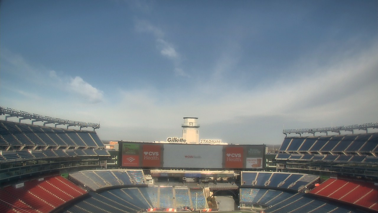 Thumbnail for current weather camera view from Gillette Stadium in Foxborough, Massachusetts