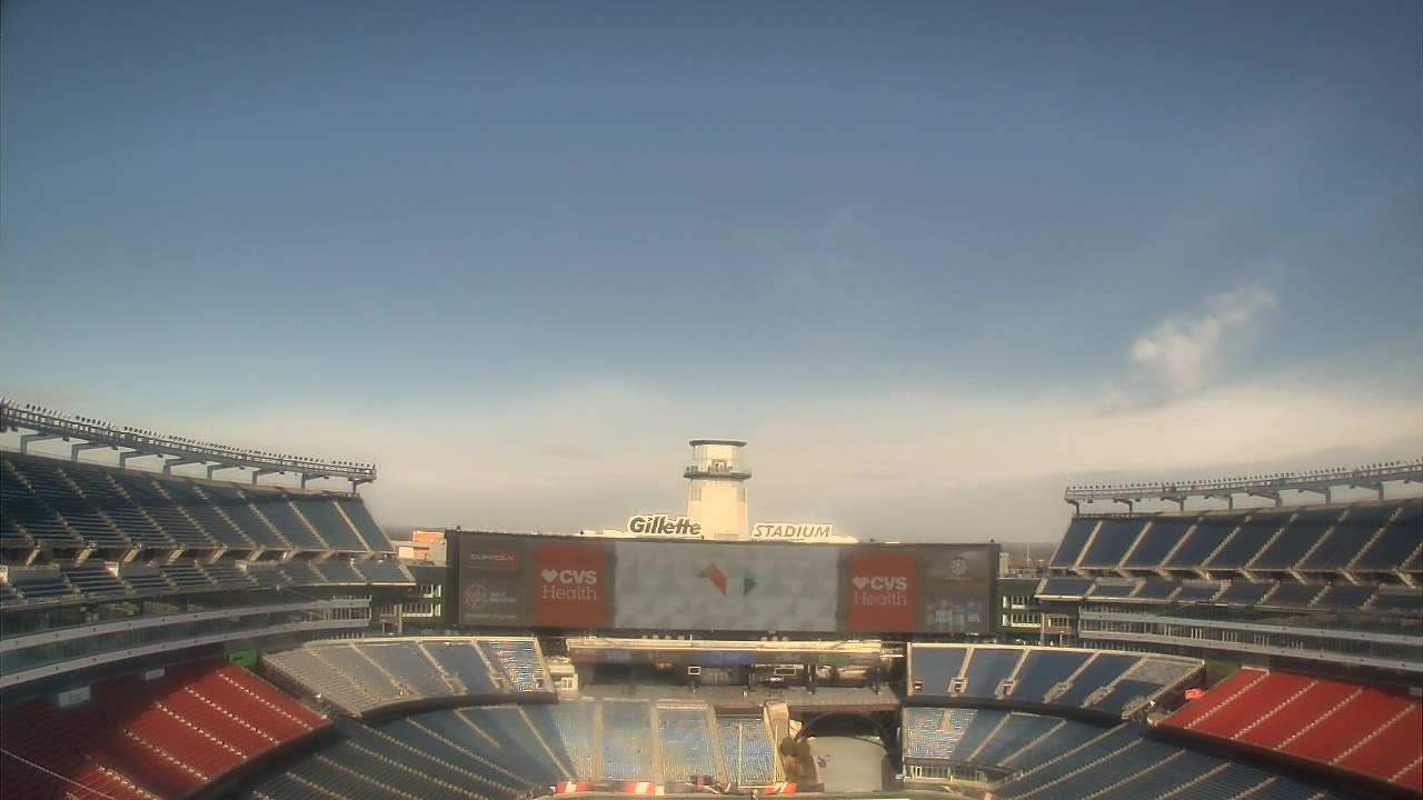 Thumbnail for current weather camera view from Gillette Stadium in Foxborough, Massachusetts