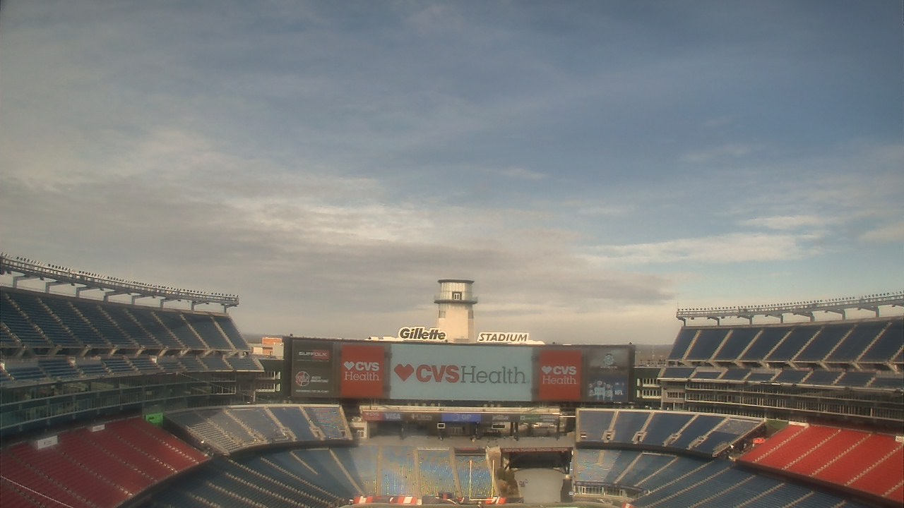 Thumbnail for current weather camera view from Gillette Stadium in Foxborough, Massachusetts