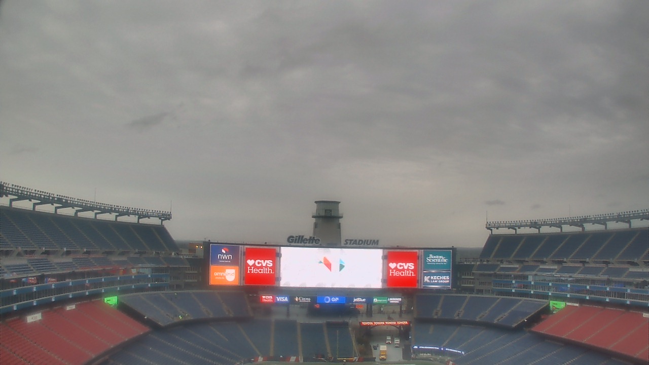 Thumbnail for current weather camera view from Gillette Stadium in Foxborough, Massachusetts