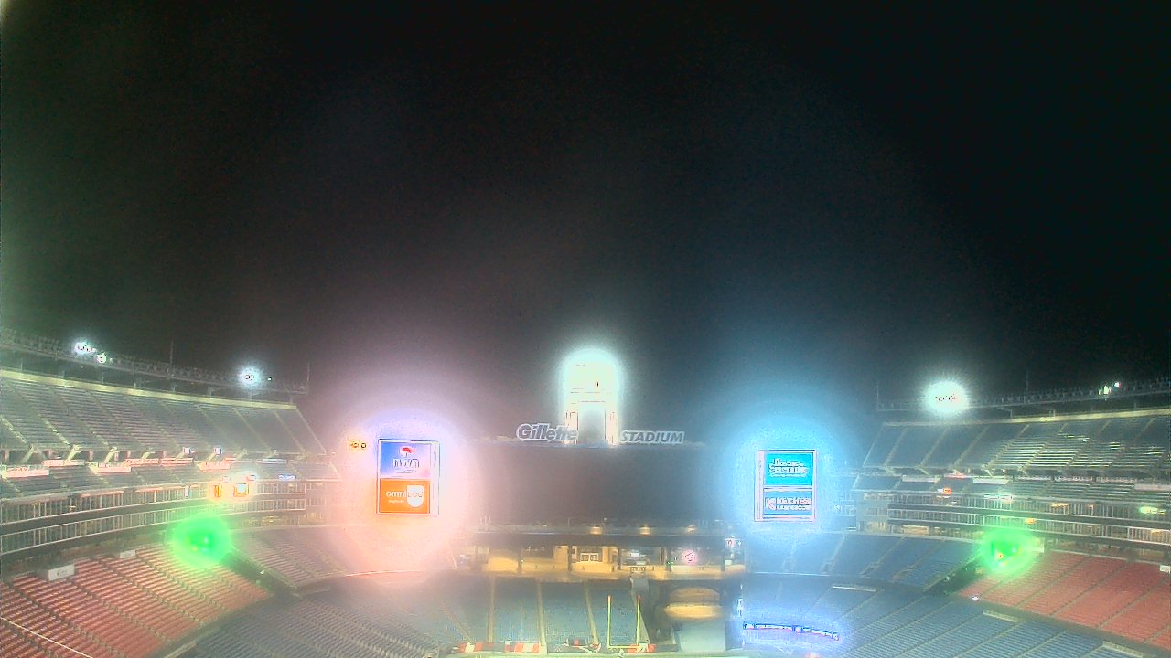 Thumbnail for current weather camera view from Gillette Stadium in Foxborough, Massachusetts