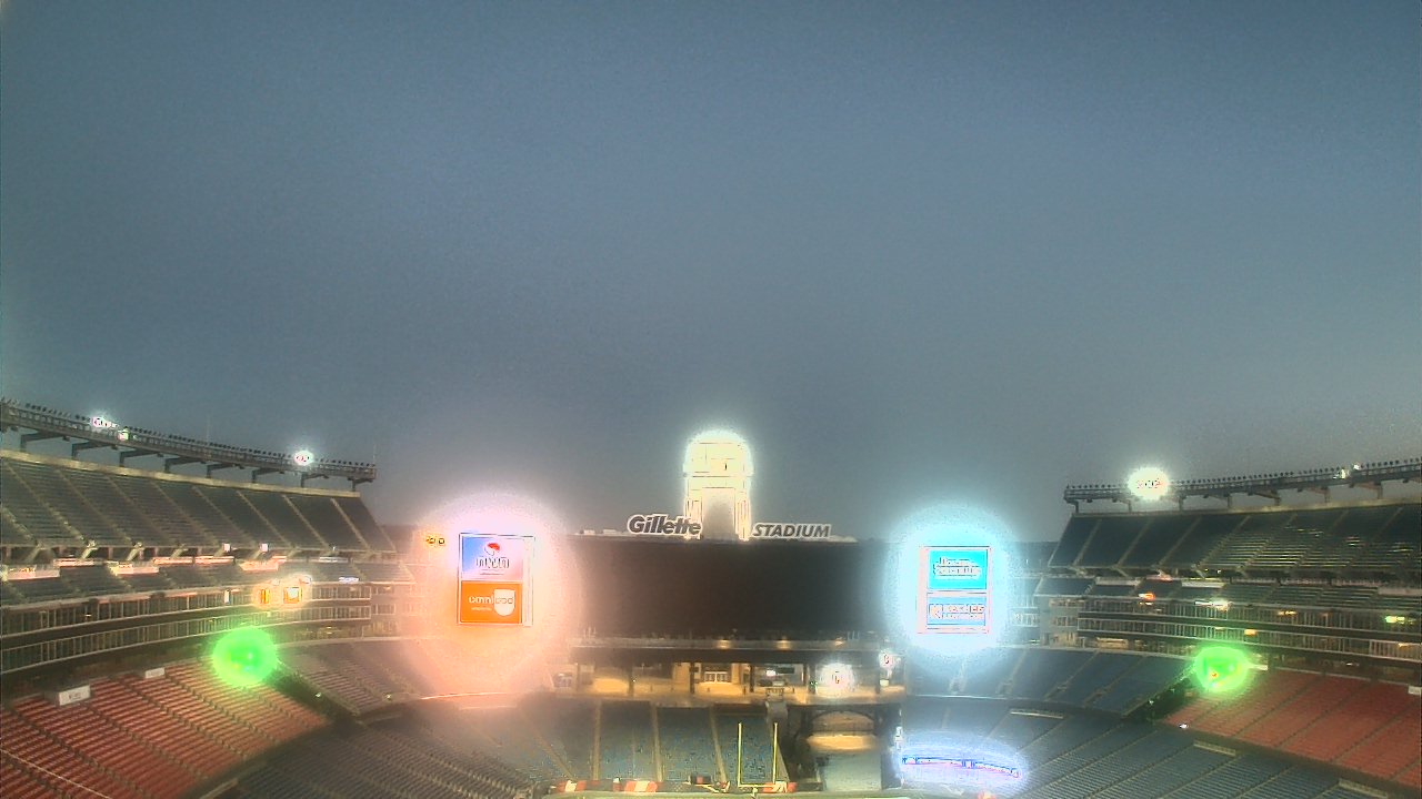 Thumbnail for current weather camera view from Gillette Stadium in Foxborough, Massachusetts