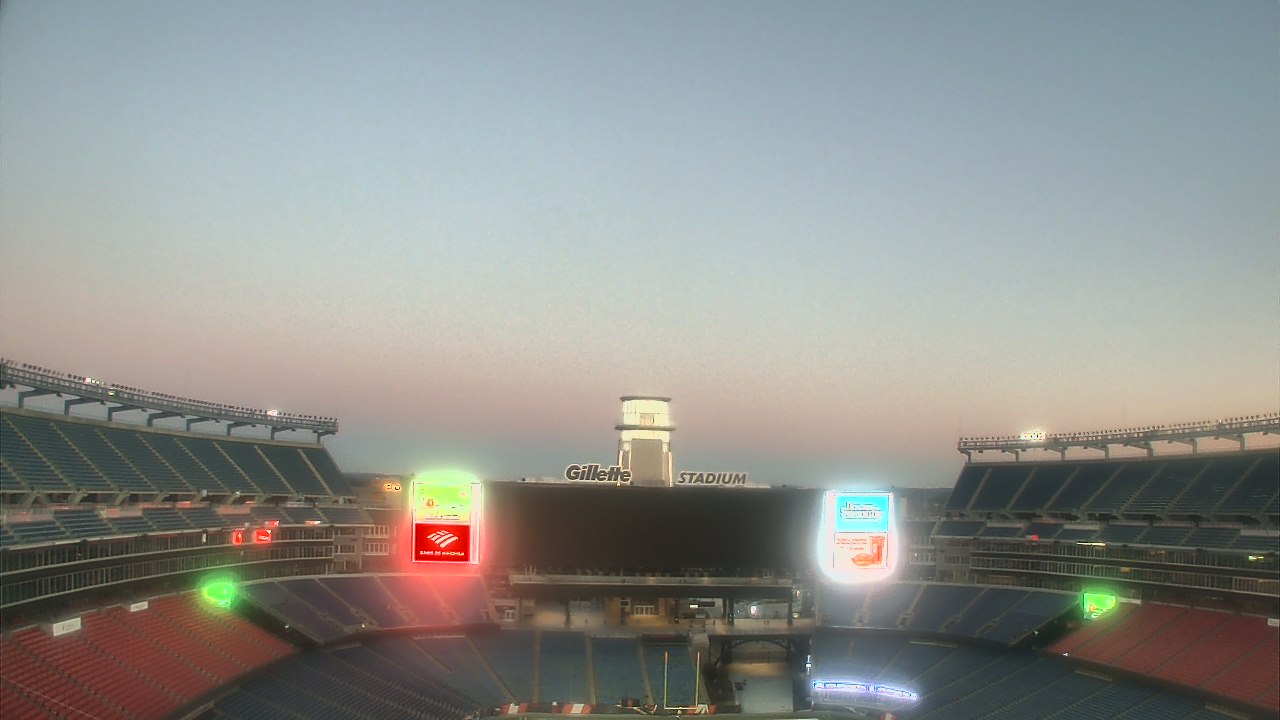 Thumbnail for current weather camera view from Gillette Stadium in Foxborough, Massachusetts