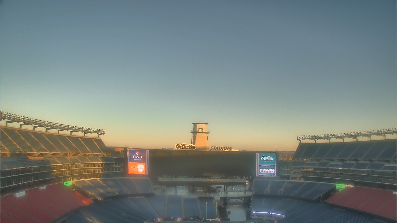 Thumbnail for current weather camera view from Gillette Stadium in Foxborough, Massachusetts