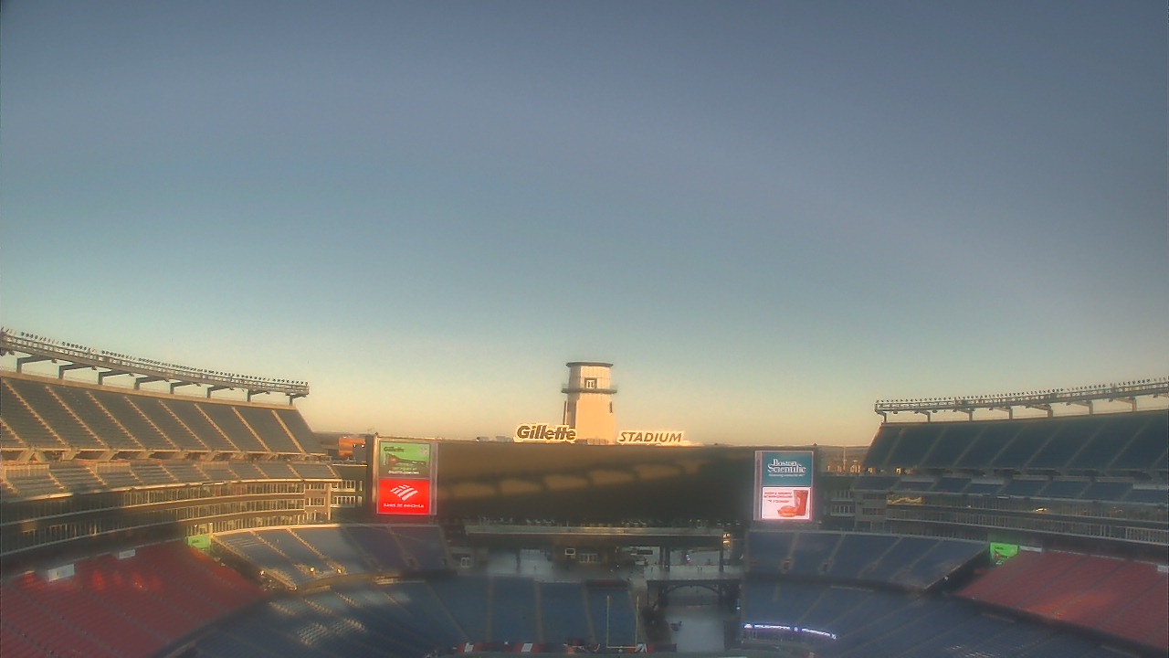 Thumbnail for current weather camera view from Gillette Stadium in Foxborough, Massachusetts