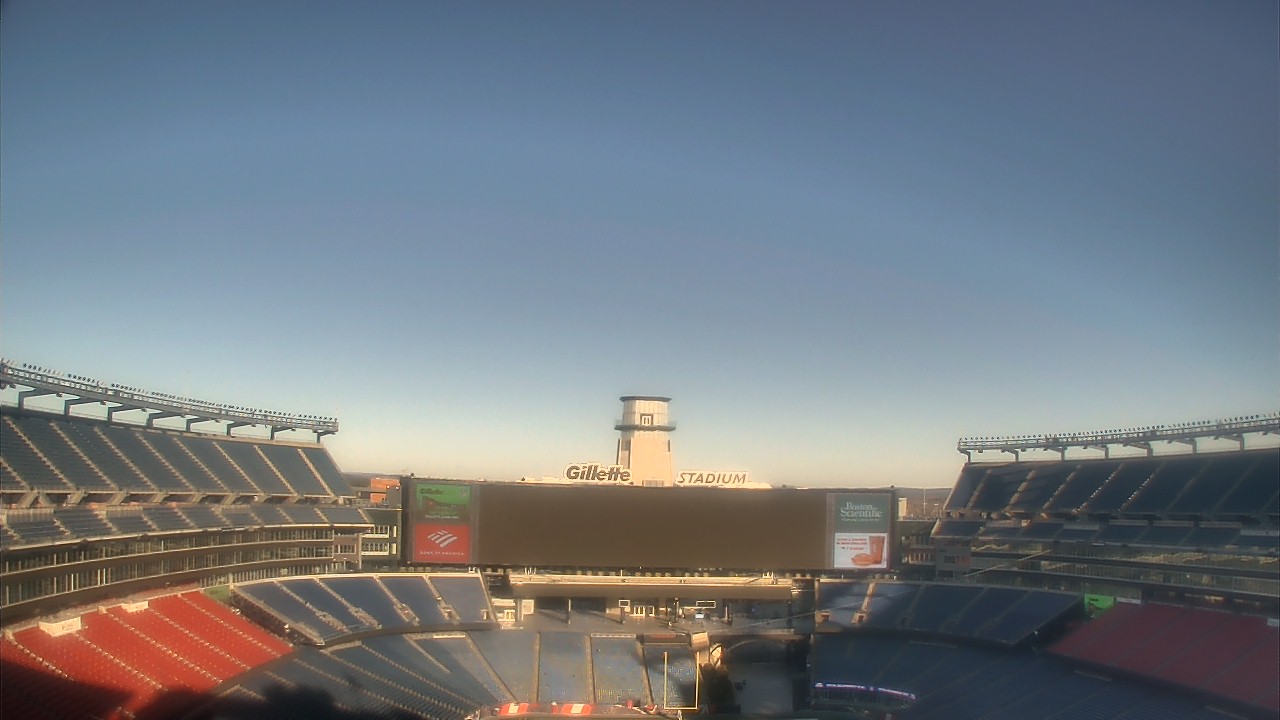 Thumbnail for current weather camera view from Gillette Stadium in Foxborough, Massachusetts