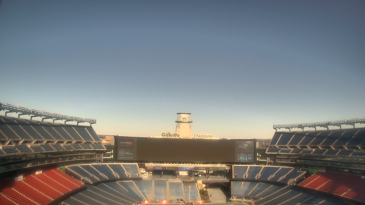 Thumbnail for current weather camera view from Gillette Stadium in Foxborough, Massachusetts