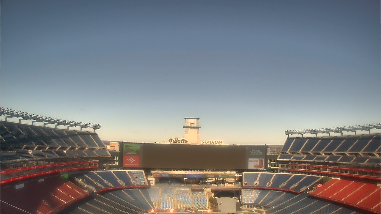Thumbnail for current weather camera view from Gillette Stadium in Foxborough, Massachusetts