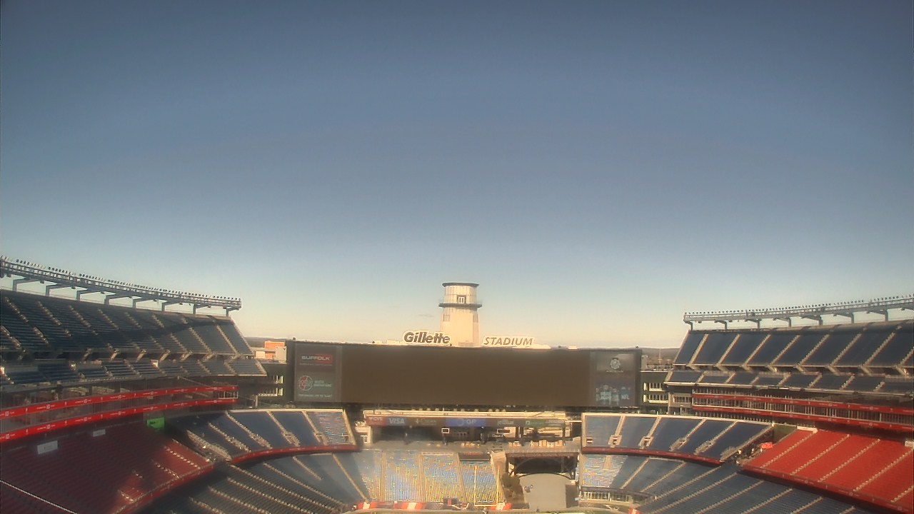 Thumbnail for current weather camera view from Gillette Stadium in Foxborough, Massachusetts