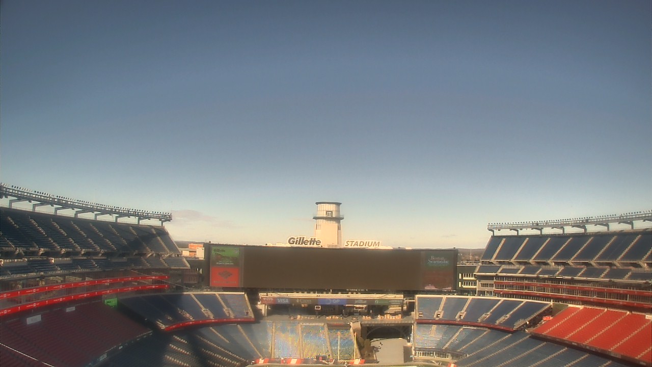 Thumbnail for current weather camera view from Gillette Stadium in Foxborough, Massachusetts