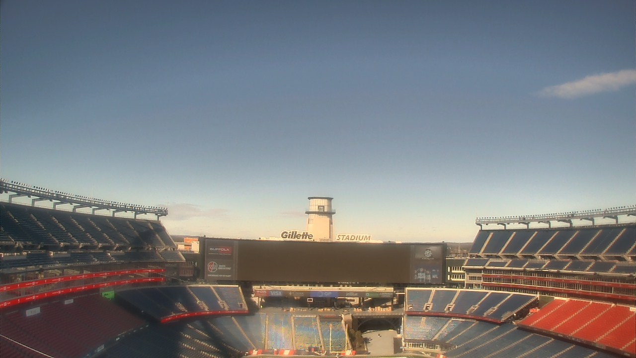Thumbnail for current weather camera view from Gillette Stadium in Foxborough, Massachusetts
