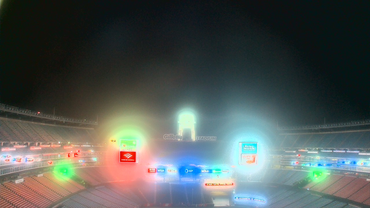 Thumbnail for current weather camera view from Gillette Stadium in Foxborough, Massachusetts