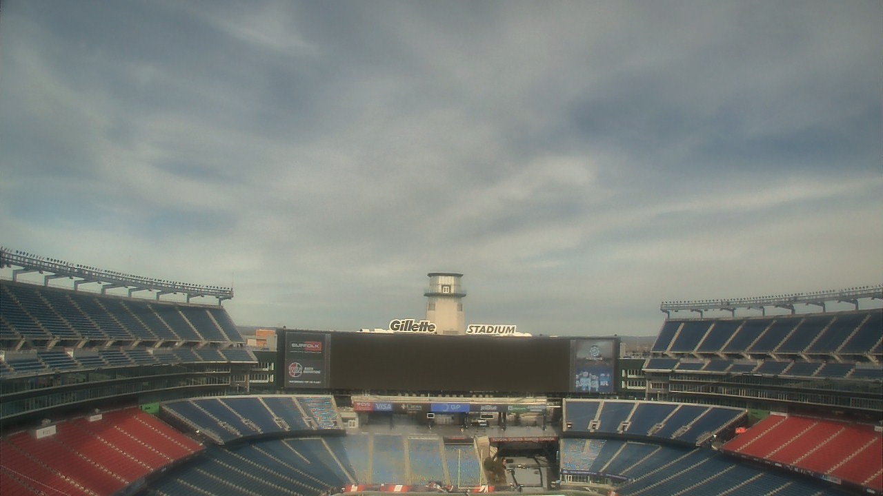 Thumbnail for current weather camera view from Gillette Stadium in Foxborough, Massachusetts