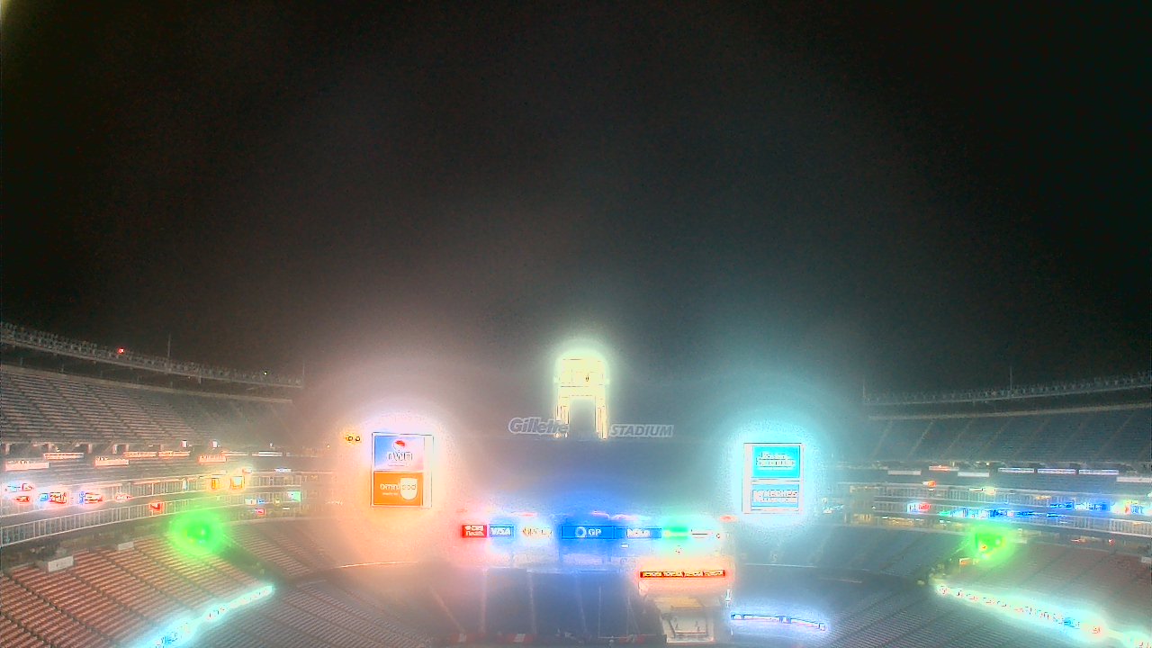 Thumbnail for current weather camera view from Gillette Stadium in Foxborough, Massachusetts