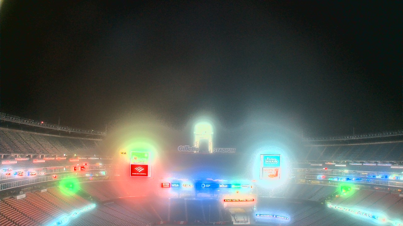 Thumbnail for current weather camera view from Gillette Stadium in Foxborough, Massachusetts