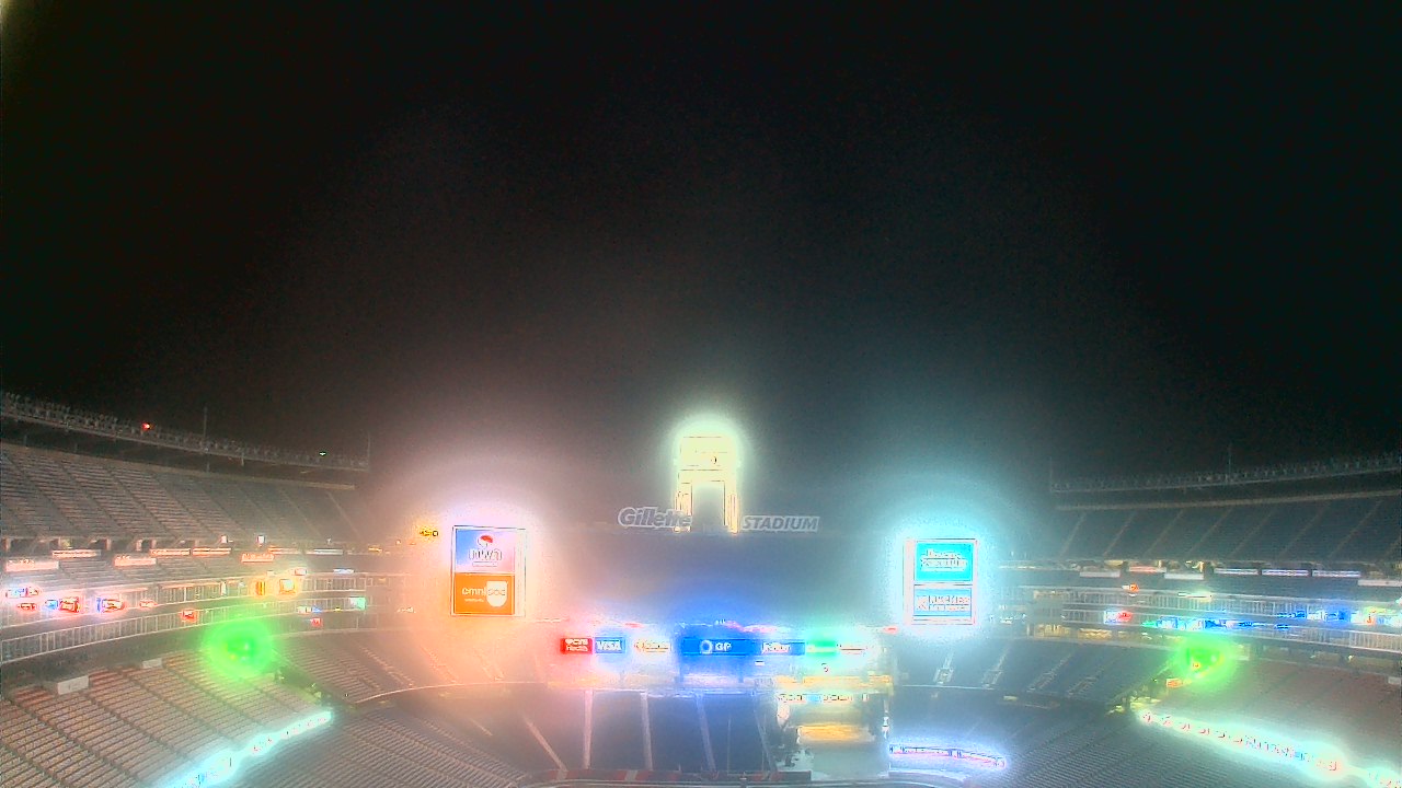 Thumbnail for current weather camera view from Gillette Stadium in Foxborough, Massachusetts